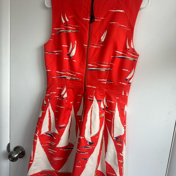 Maeve for Anthropologie Coral Sailboat Mini Dress - Picture 7 of 7